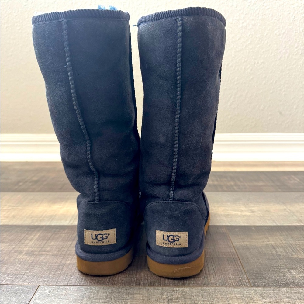 UGG Classic Tall Boots | Blue Suede | Sheepskin Lined | Cozy Winter Boots |